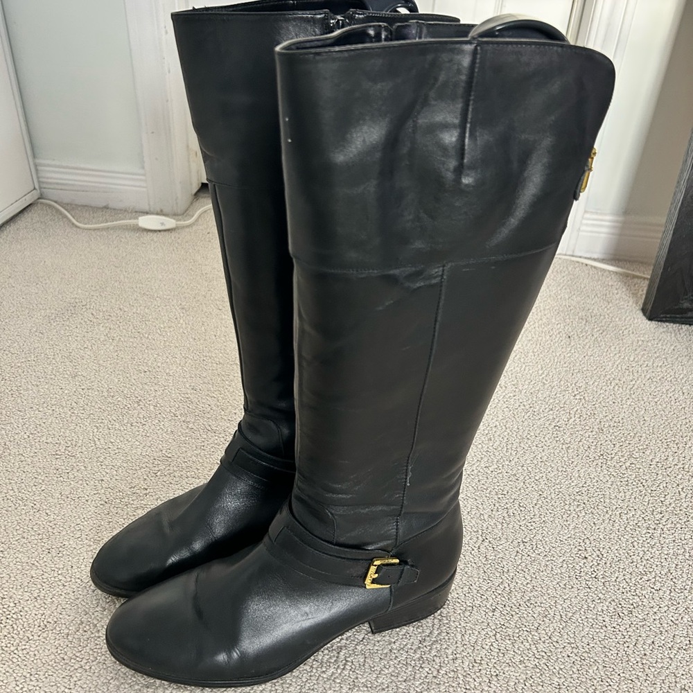 Ladies, Ralph Lauren, black riding boots